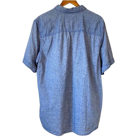 I Jeans by Buffalo Mervin Blue Speckled Button Down Shirt Size XXL - Picture 3 of 6